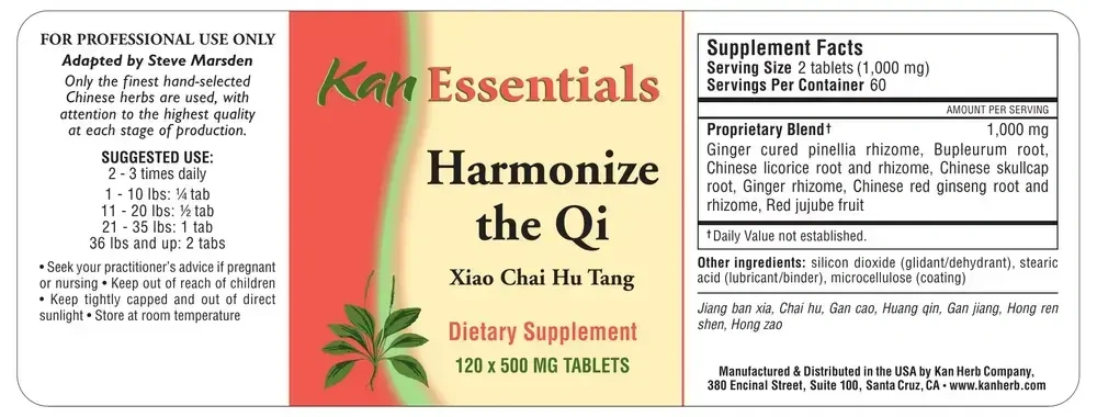 Product image for Harmonize the Qi.