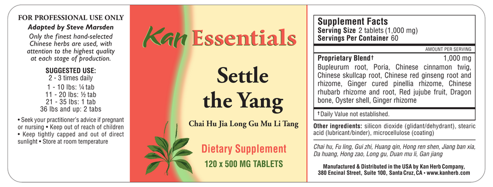 Product image for Settle the Yang.
