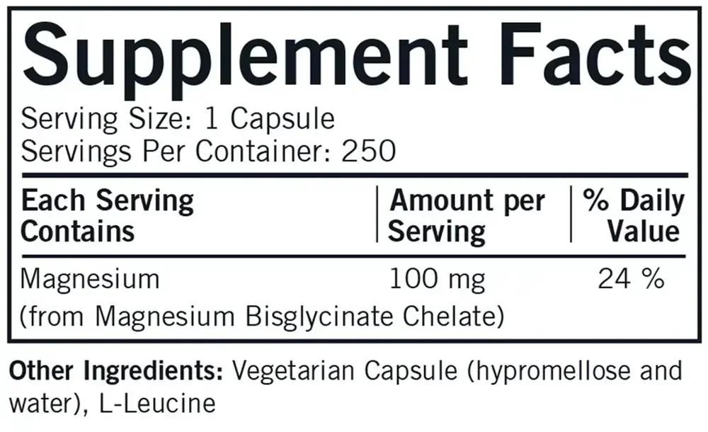 Product image for Magnesium Glycinate - Bio-Max Series - Hypoallergenic.
