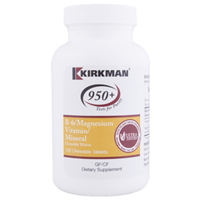 B-6 Magnesium Vitamin Mineral Chewable Wafers 120 capsules