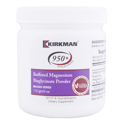 Buffered Magnesium Bisglycinate Powder 16 Ounces