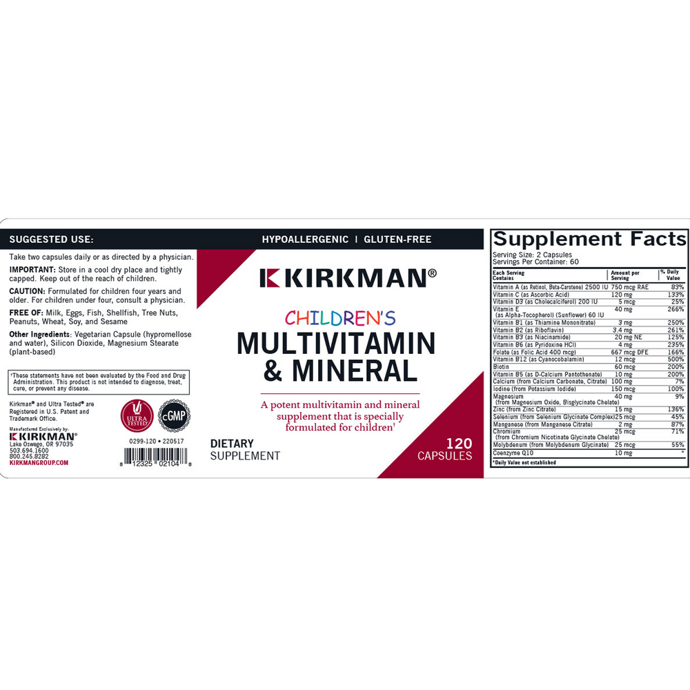 Product image for Children's Multivitamin/Mineral.