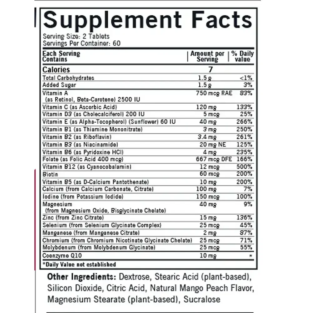 Product image for Children's Chewable Multi-Vitamin Mineral Wafers Chews.
