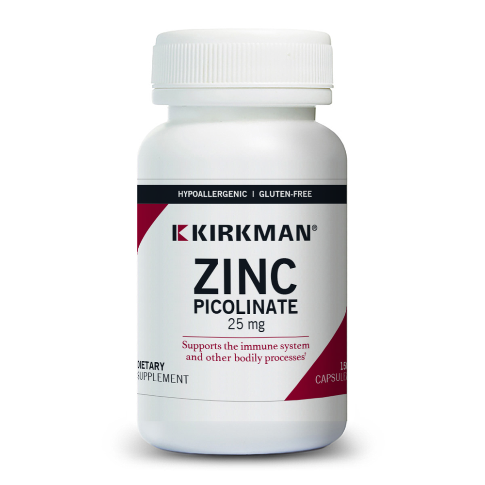 Product image for Zinc Picolinate 25 mg Capsules - Hypoallergenic.