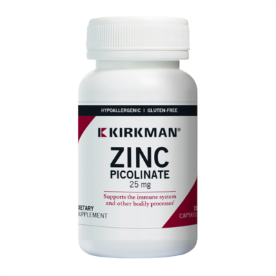Zinc Picolinate 25 mg Capsules - Hypoallergenic 150 capsules