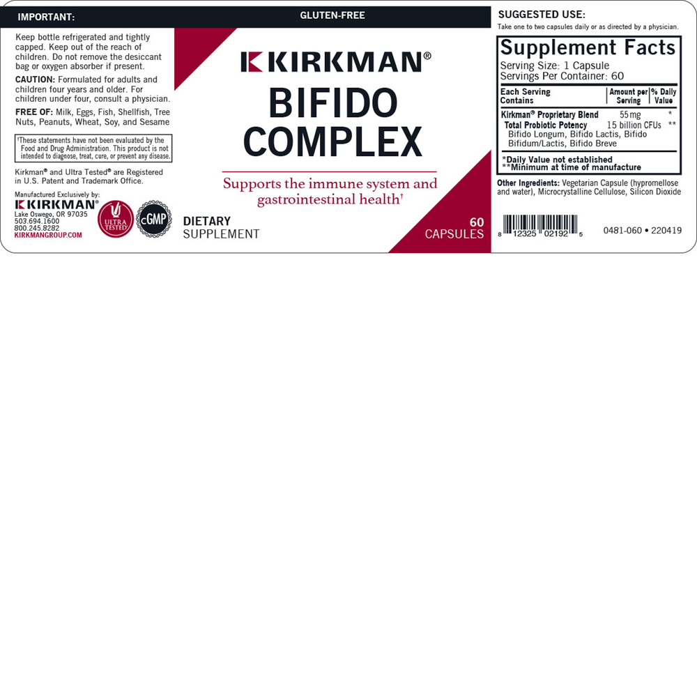 Product image for Bifido Complex™ Advanced Formula Capsules - Hypoallergenic.