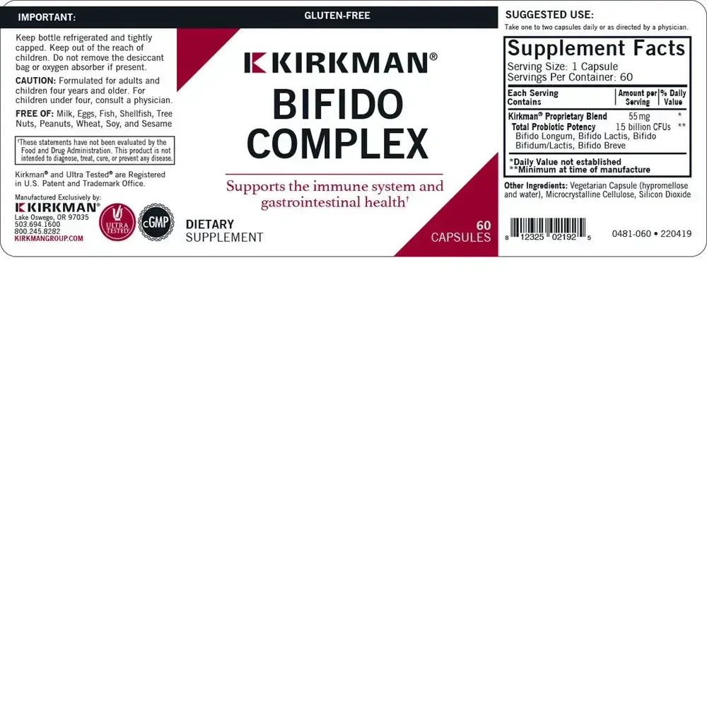 Product image for Bifido Complex™ Advanced Formula Capsules - Hypoallergenic.
