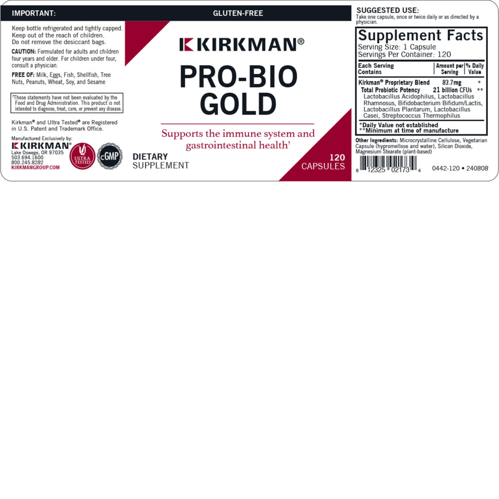 Product image for Pro-Bio Gold™ Capsules - Hypoallergenic.
