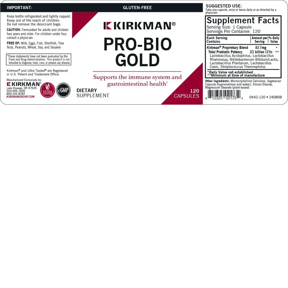 Product image for Pro-Bio Gold™ Capsules - Hypoallergenic.