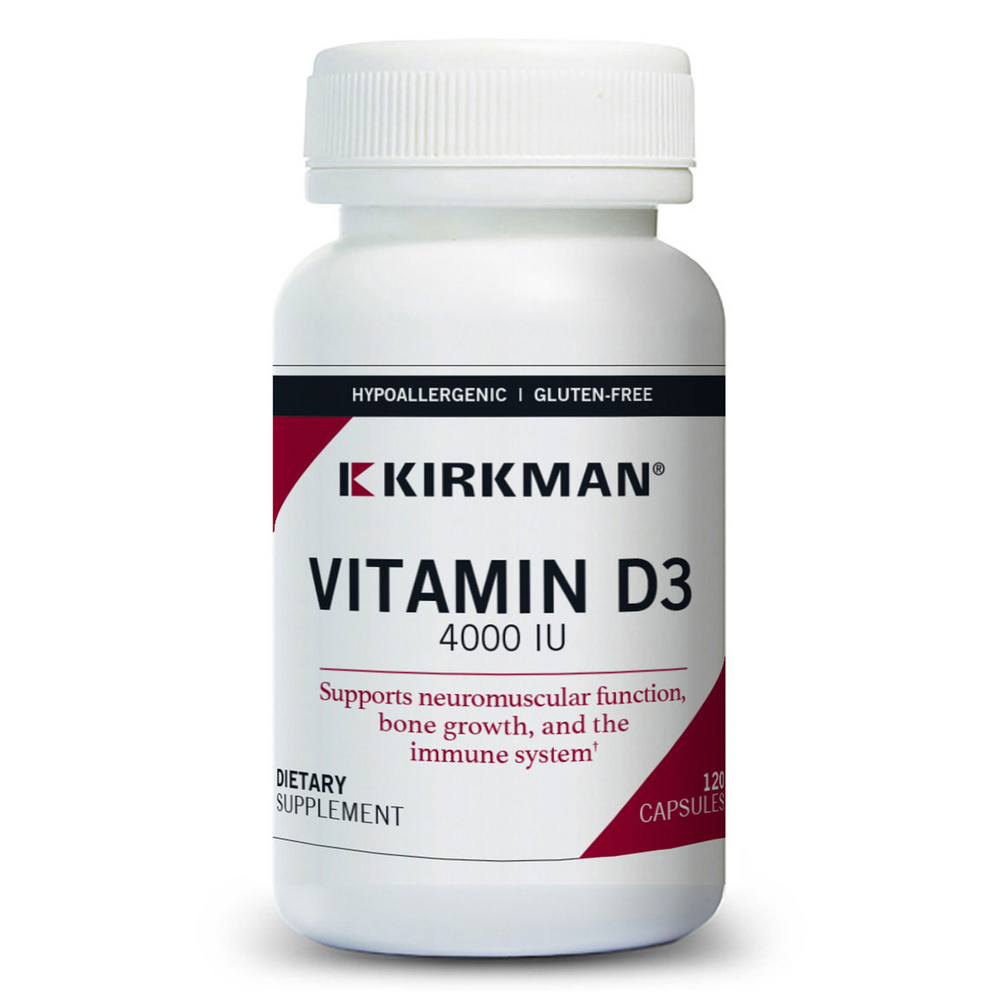 Product image for Vitamin D-3 4000 IU Capsules - Hypoallergenic.
