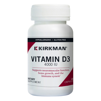 Vitamin D-3 4000 IU Capsules - Hypoallergenic 120 capsules