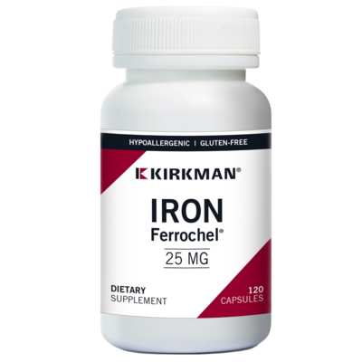 Iron 25 mg Bio-Max Series Capsules - Hypoallergenic 120 capsules Iron 25 mg Bio-Max Series Capsules - Hypoallergenic 120 capsules