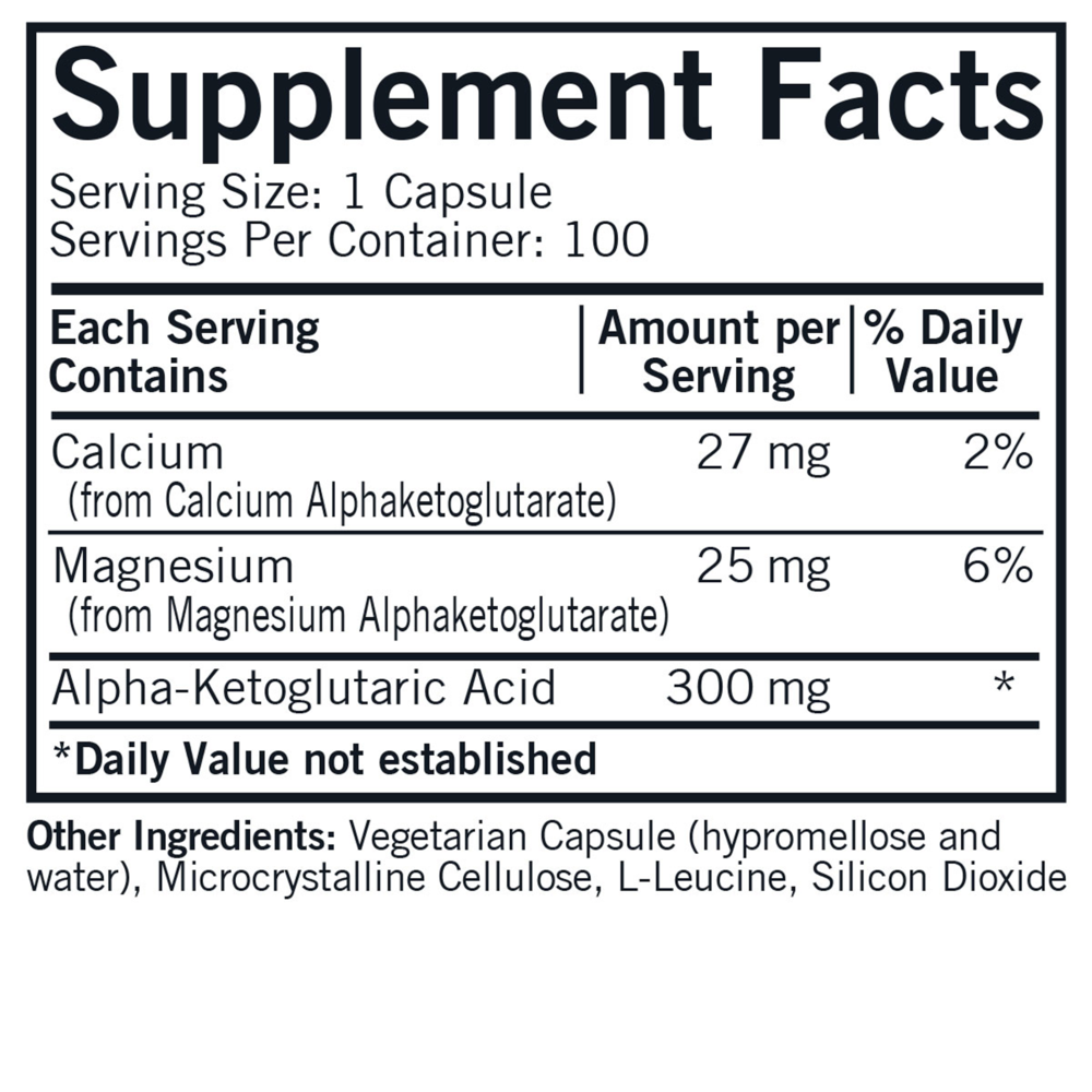 Product image for Alpha Ketoglutaric Acid.