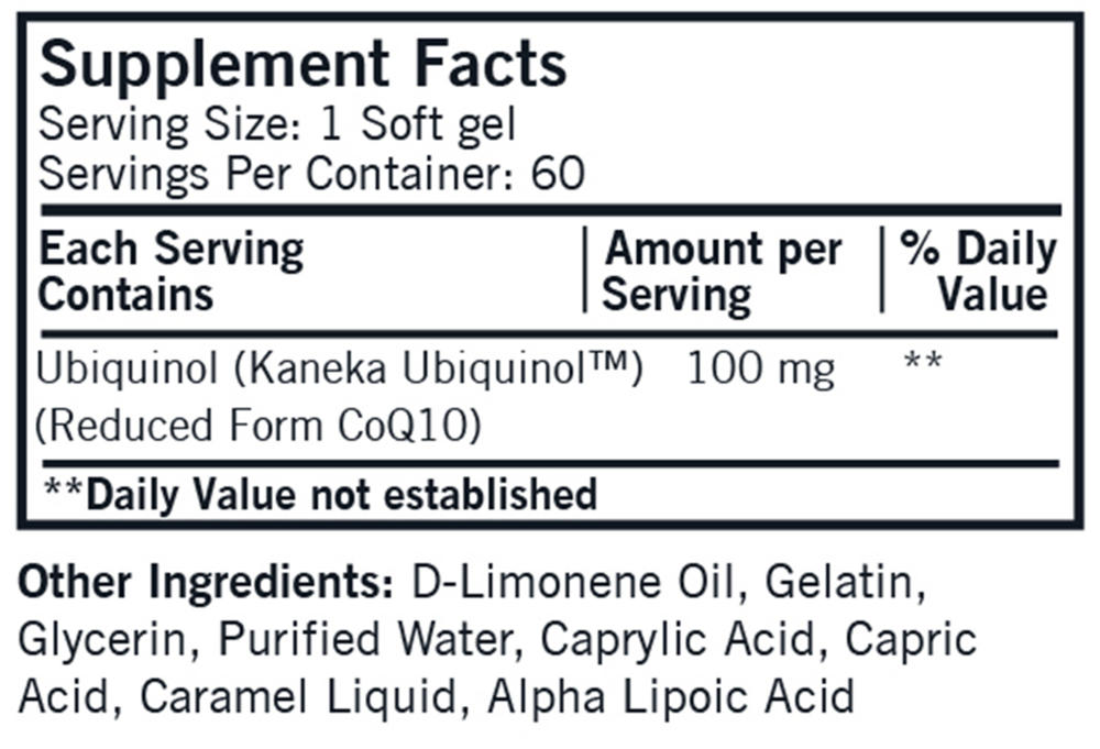 Product image for Ubiquinol Super CoQ10.