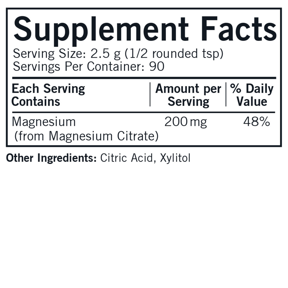 Product image for Magnesium Citrate Soluble Powder.