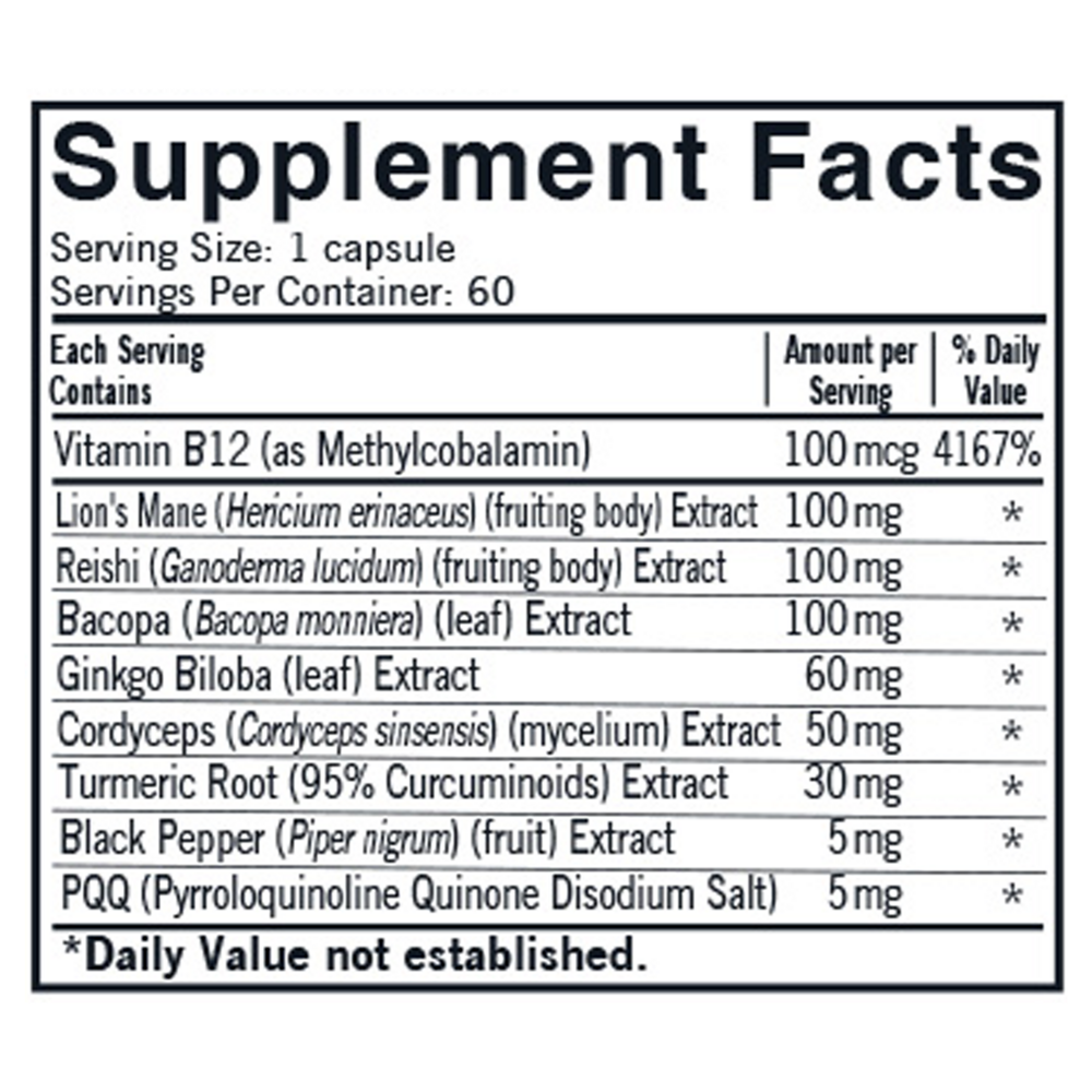 Product image for Mushroom Mental Clarity &amp; Focus.