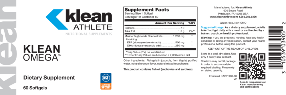 Product image for Klean Omega-3.
