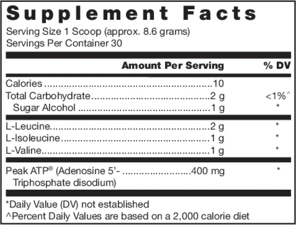 Product image for Klean BCAA + PEAK ATP.