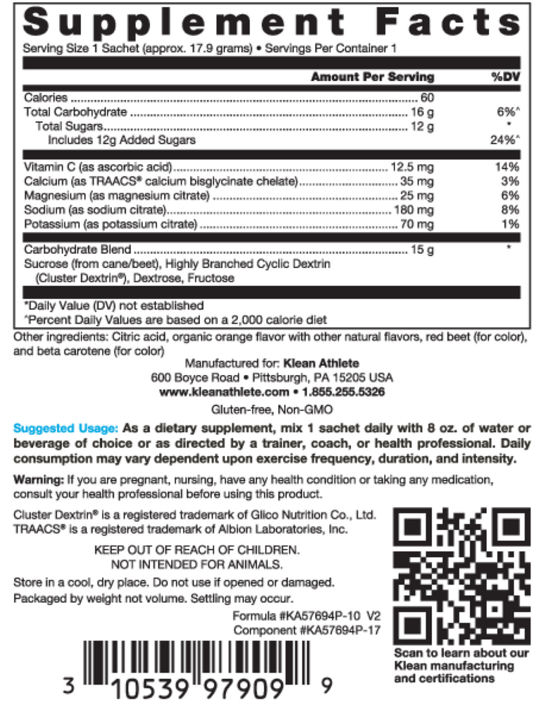 Product image for Klean Hydration Sachets.