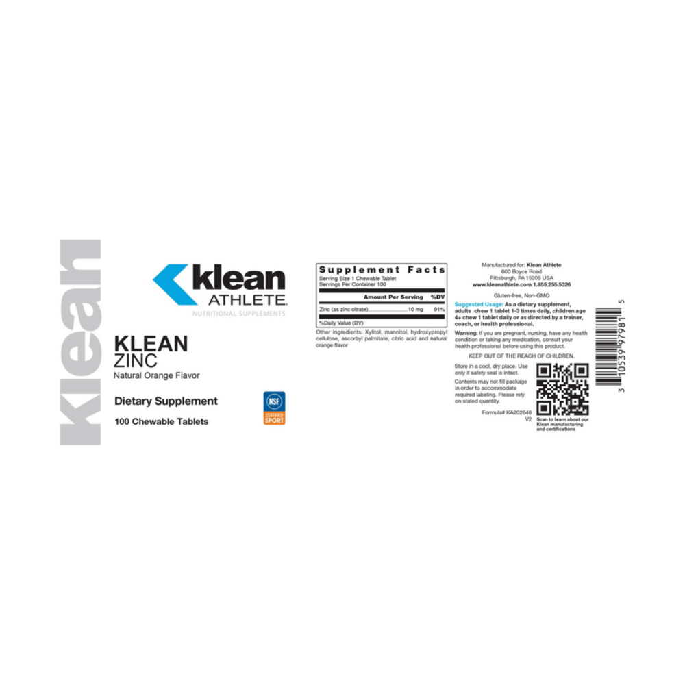 Product image for Klean Zinc.