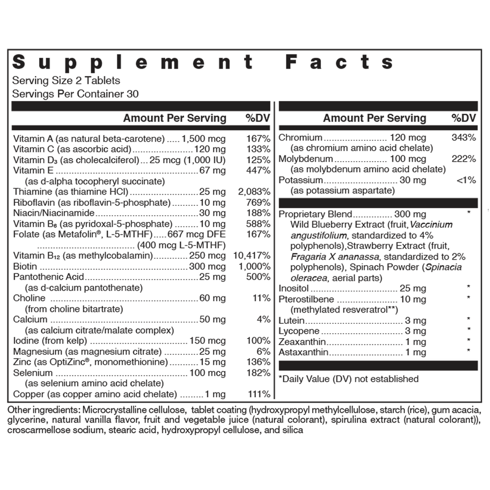 Product image for Klean Multivitamin (California Only).