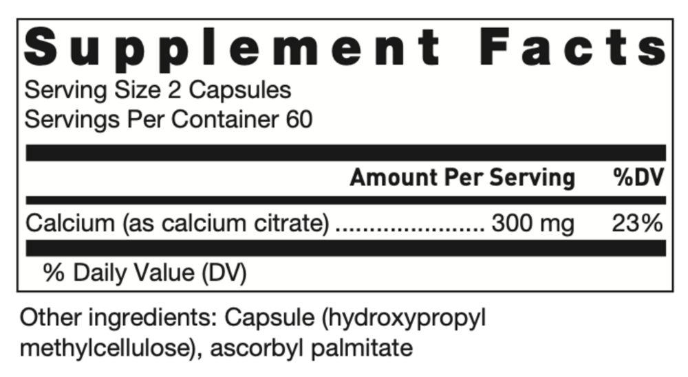 Product image for Klean Calcium Citrate.