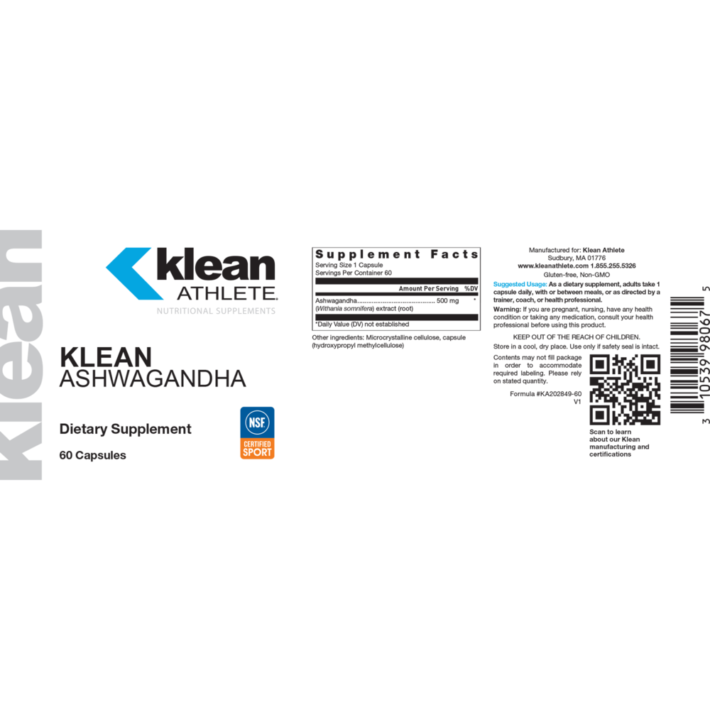 Product image for Klean Ashwagandha.