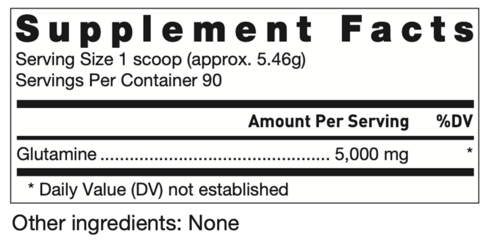 Product image for Klean Glutamine.