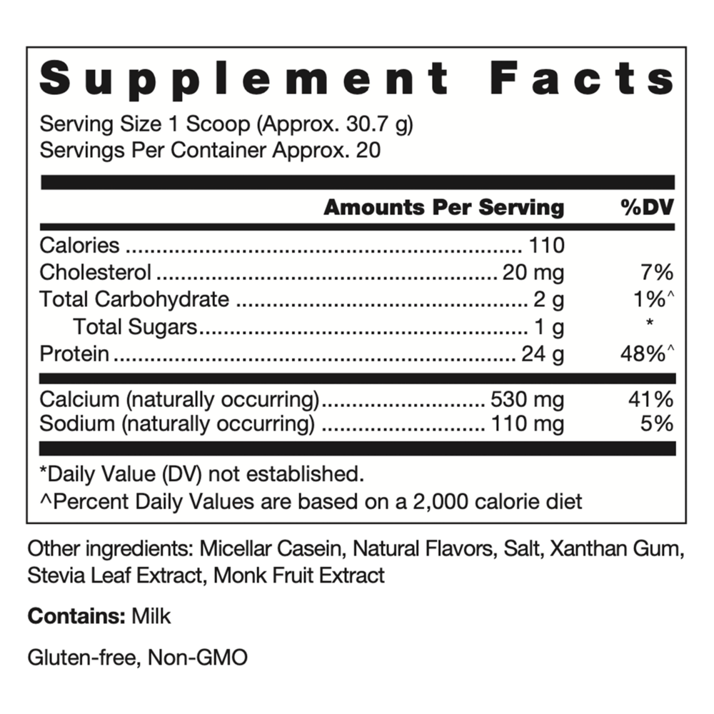 Product image for Klean Casein Protein - Natural Vanilla Custard Flavor.