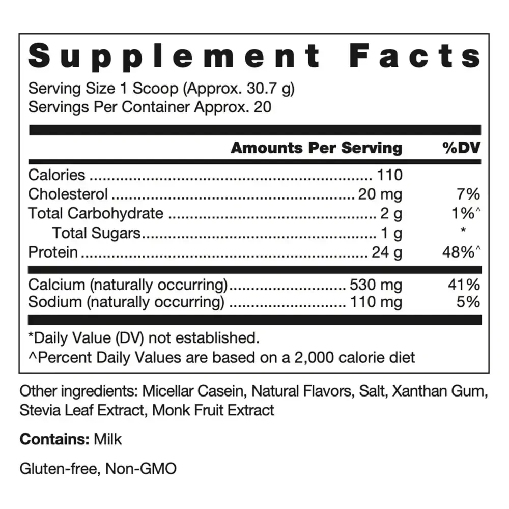 Product image for Klean Casein Protein - Natural Vanilla Custard Flavor.
