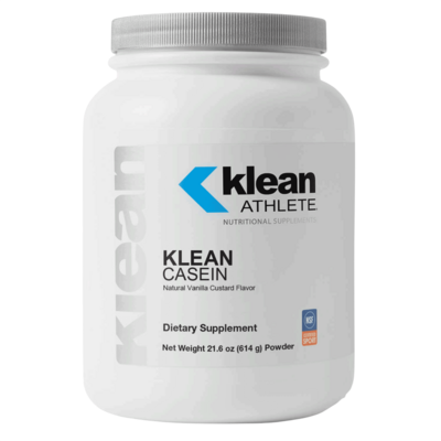 Klean Casein Protein - Natural Vanilla Custard Flavor 614 Grams