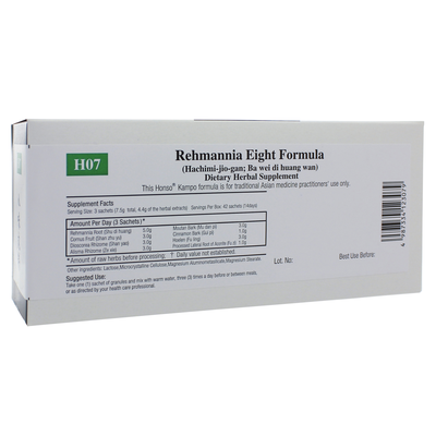 Rehmannia Eight Formula (H07) 1 Box