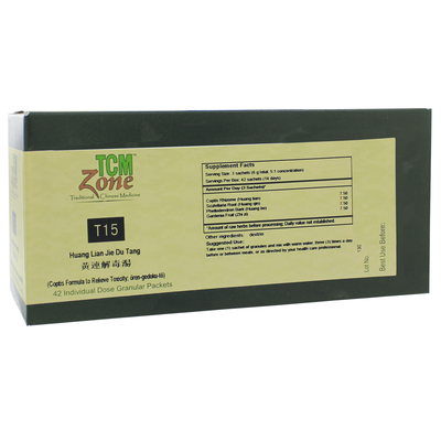 Coptis Formula to Relieve Toxicity (T15) Granules (1 Box) by TCM Zone
