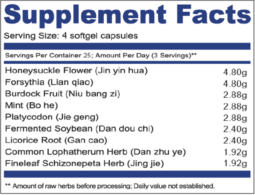 Product image for Yin Qiao Formula.