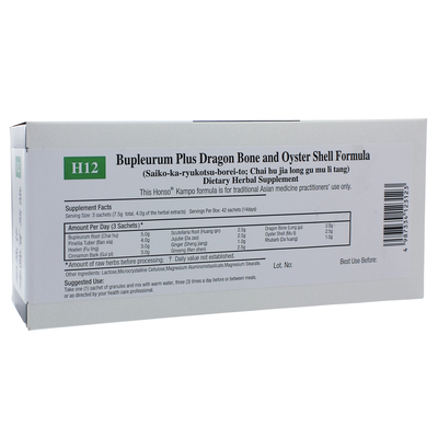 Bupleurum plus Dragon Bone and Oyster Shell (H12) 1 Box