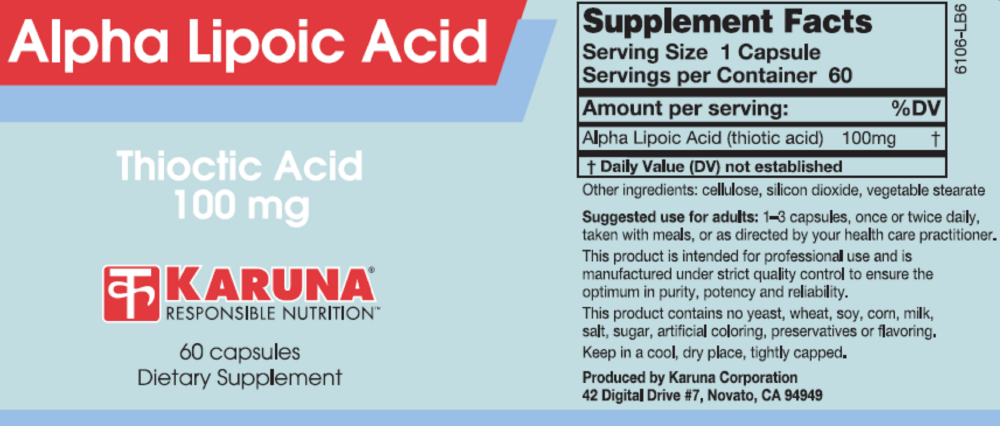 Product image for Alpha Lipoic Acid.