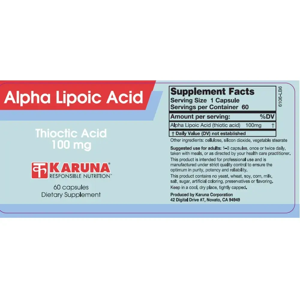 Product image for Alpha Lipoic Acid.