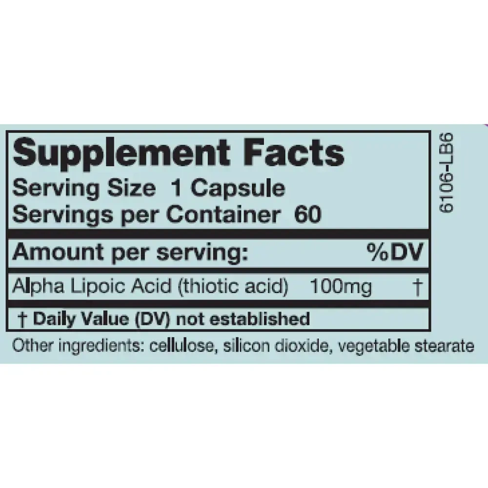 Product image for Alpha Lipoic Acid.