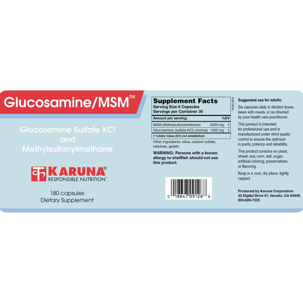 Product image for Glucosamine/MSM.