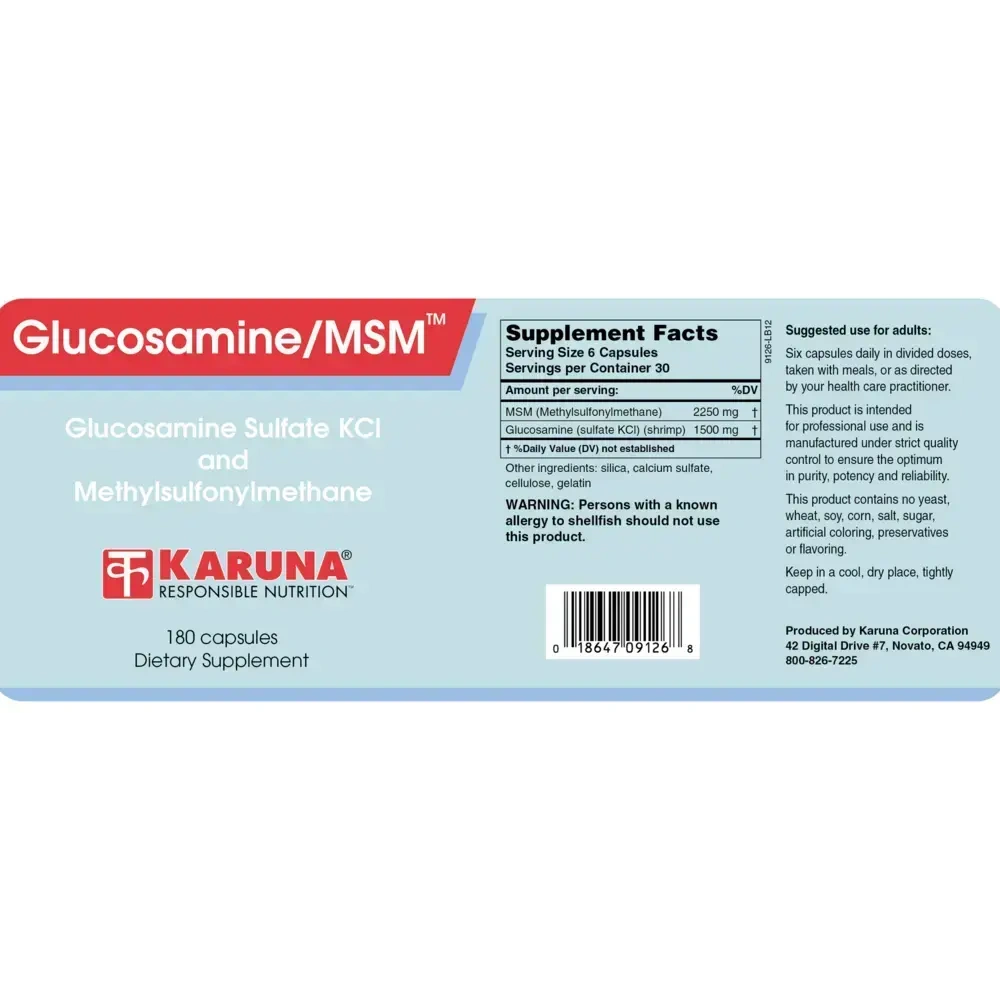 Product image for Glucosamine/MSM.