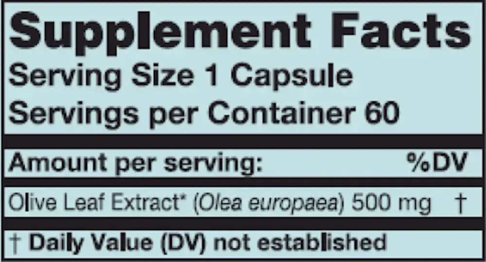 Product image for Olive Leaf Extract.