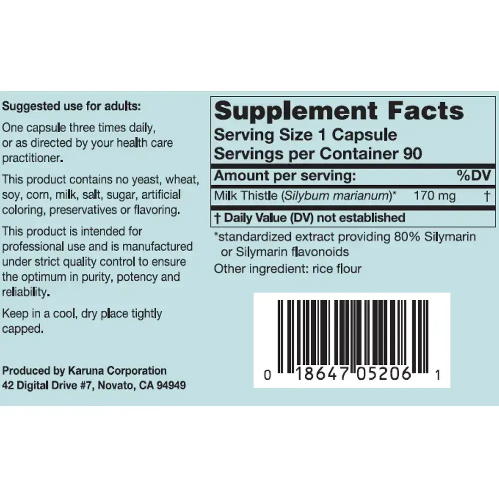 Product image for Silymarin.