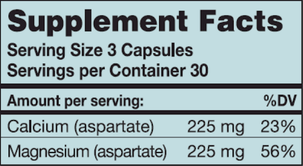 Product image for Cal/Mag Aspartate 1:1.