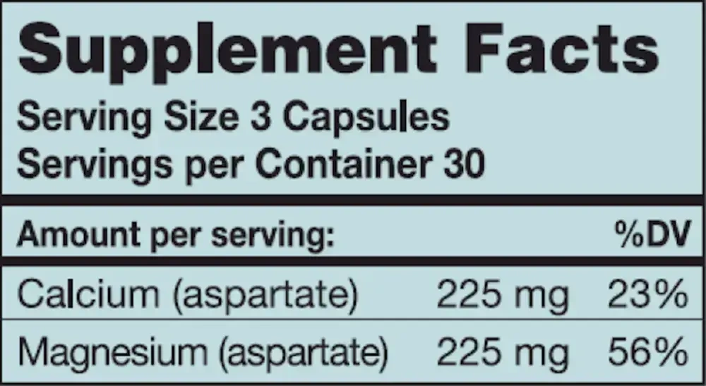 Product image for Cal/Mag Aspartate 1:1.