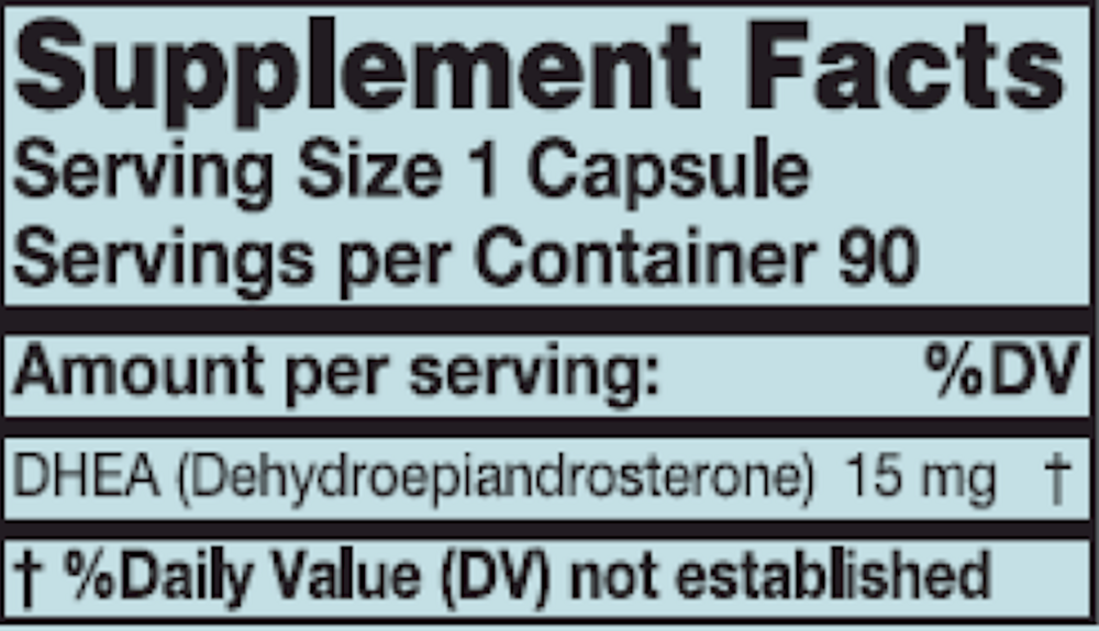 Product image for DHEA 15mg.