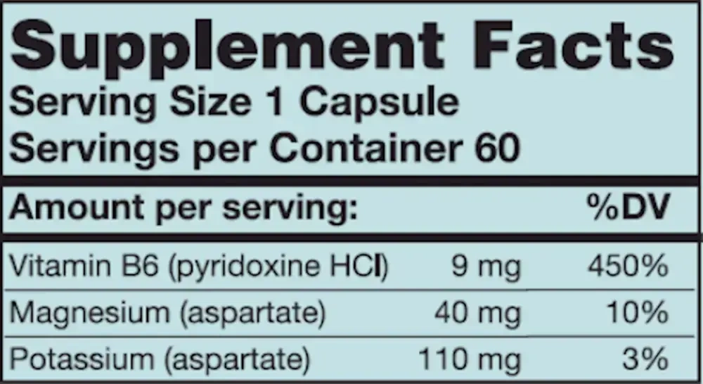 Product image for K/Mg Aspartate.