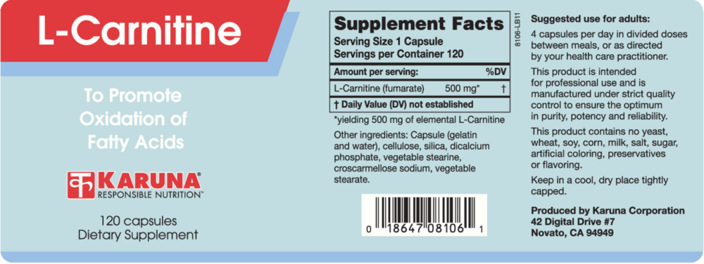 Product image for L-Carnitine.