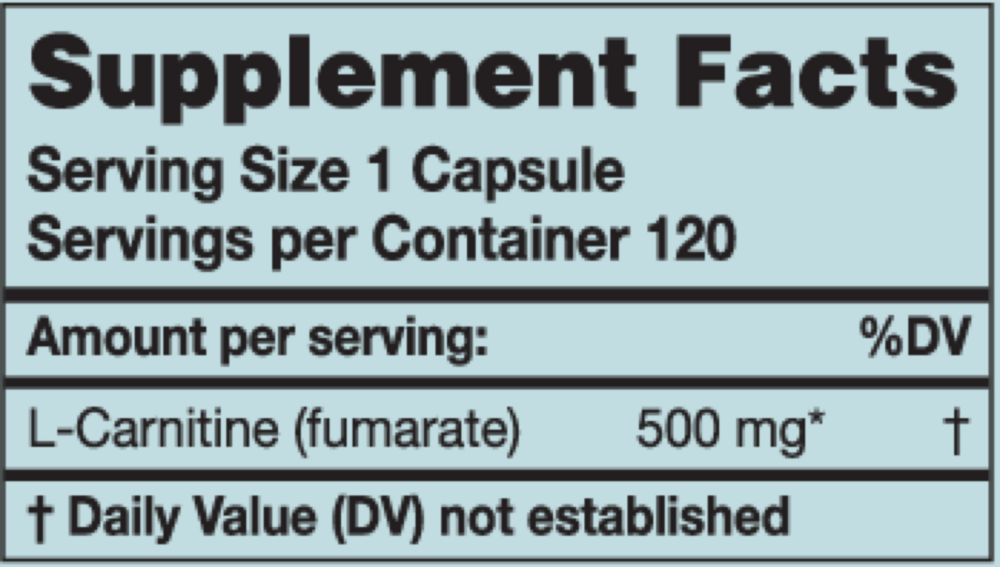 Product image for L-Carnitine.