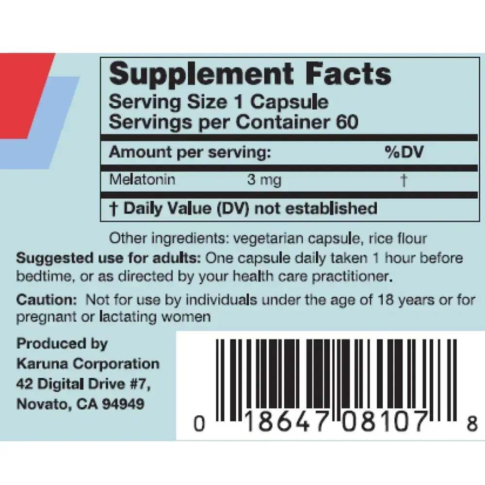 Product image for Melatonin.
