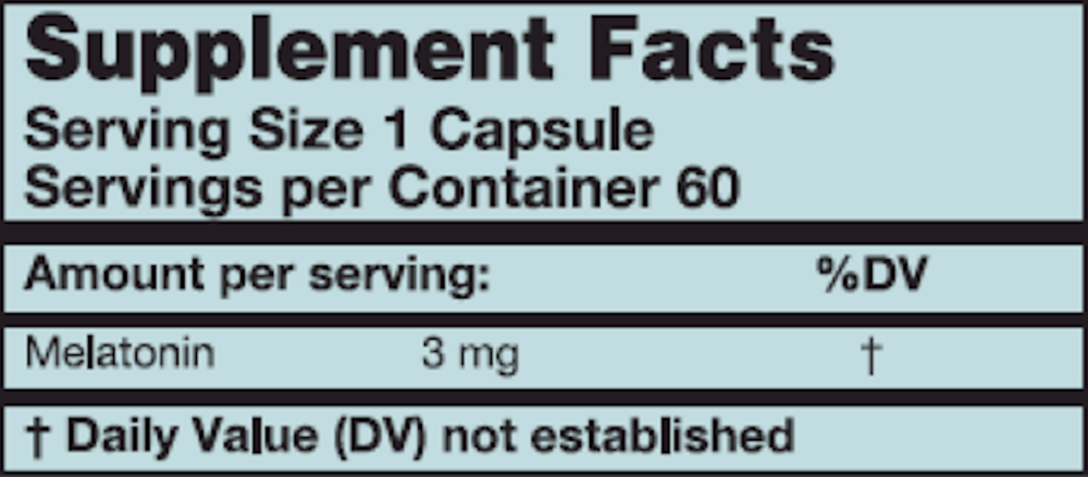 Product image for Melatonin.